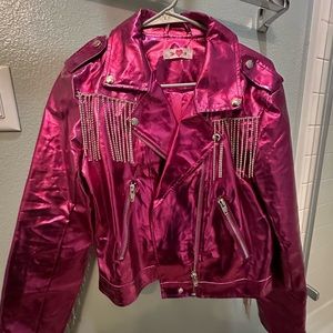 Pink Buddy Love Rhinestone Jacket. Perfect for a concert. Worn once, like new.